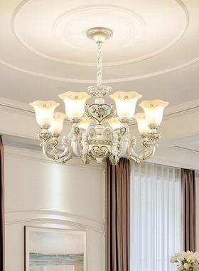 欧式吊灯树温欧馨客厅大吊脂灯简式复古家餐厅F5749灯用大气个性