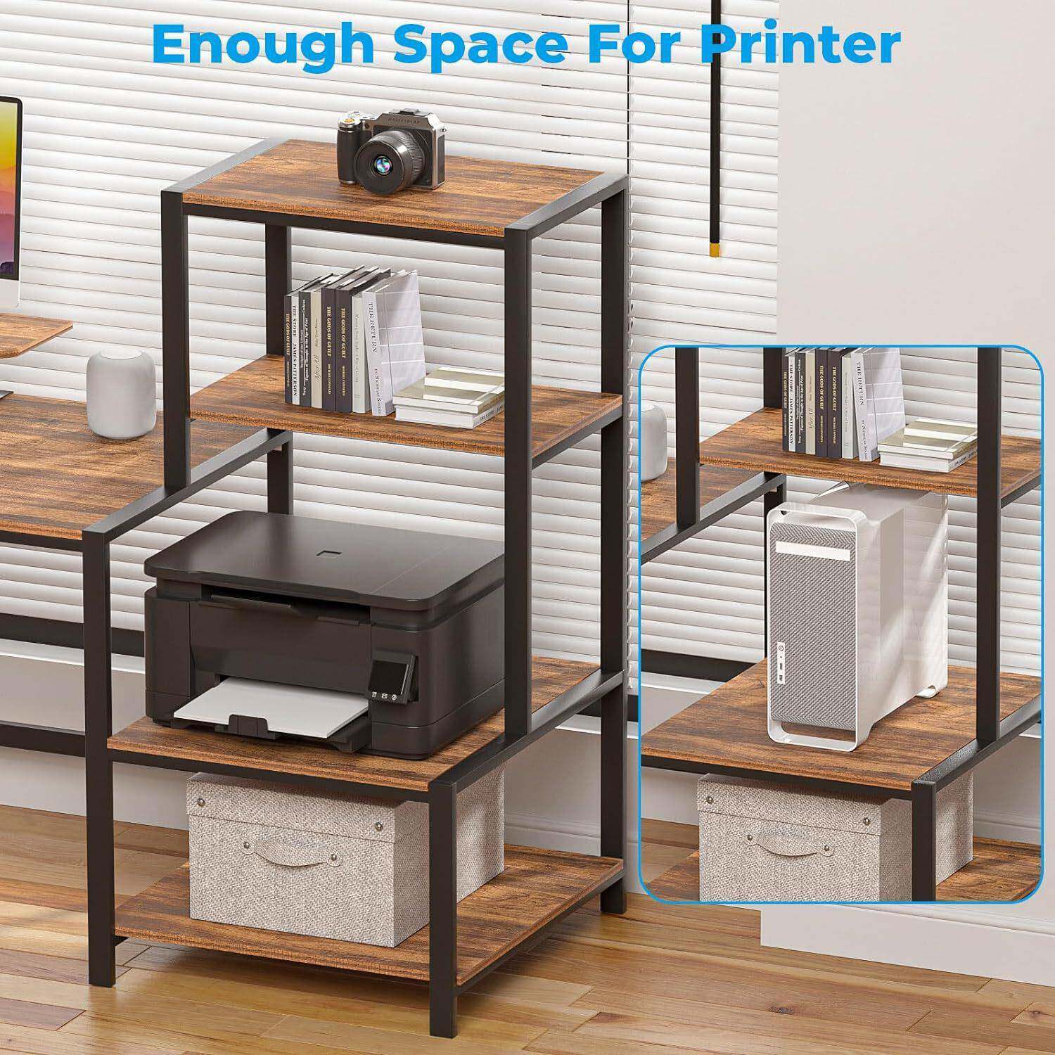 可家庭办公桌带装可移动显示器可无品牌/组桌电脑带存储打印机架