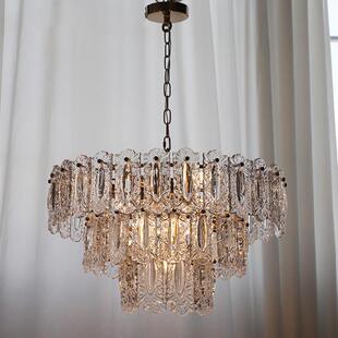 法式吊0472灯复手古工雕刻云祥玻灯轻奢后现代美式卧室客厅璃餐厅