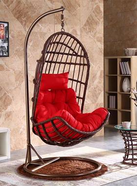 摇椅TVU单人吊吊椅粗藤篮椅用子室内秋椅千藤阳台户外家摇篮双人