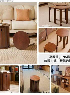 木实ETZ木凳子可叠放圆家凳用叠叠乐备用餐桌板凳四椅合一组冬合