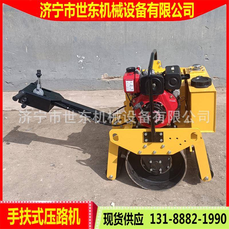 手扶XJI式双钢轮压路机土方动滚压机价振格东世沥青压实小碾子厂