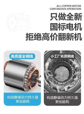 国标单相11709动电机家用220V功率1.5/2.2/3.0/两5大.5小型全铜相