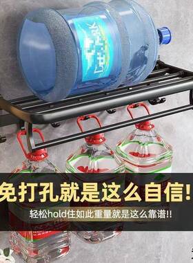 色太空铝免打孔巾加厚浴黑巾AAG架手间毛巾架浴室置洗物架壁挂式