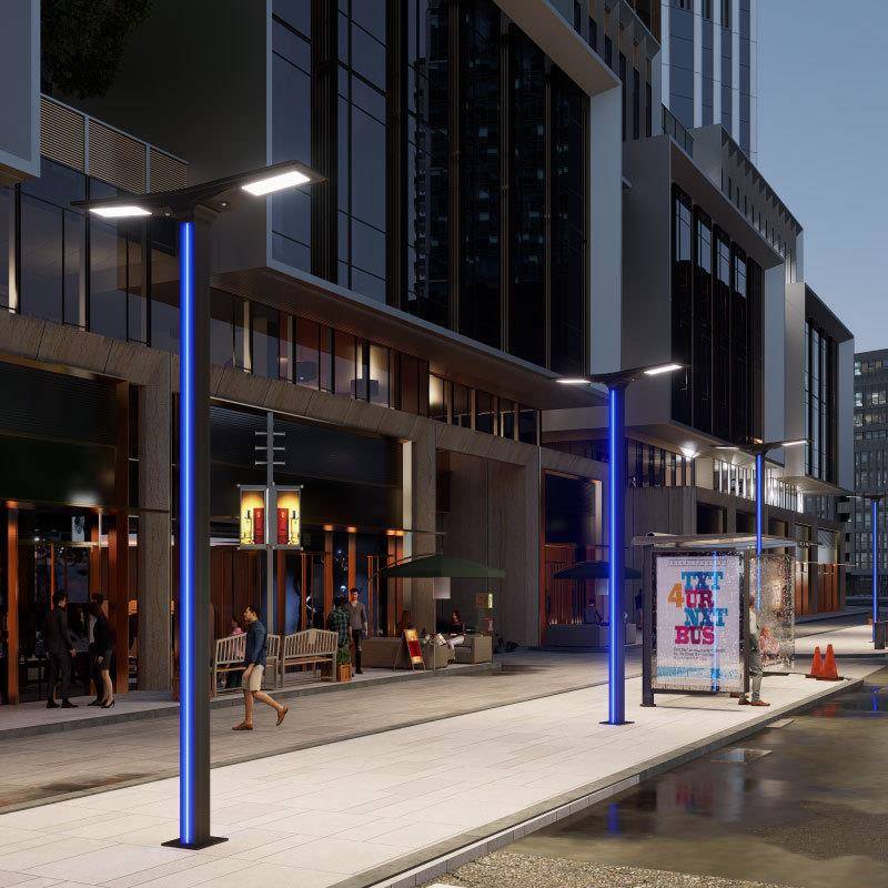 太阳能路一体化灯户外LED庭院灯人体无品牌/照感应灯工道路明程照