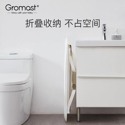Grom宝as婴儿洗澡GT051盆智能感温可折叠宝浴盆新生儿童浴桶大加t