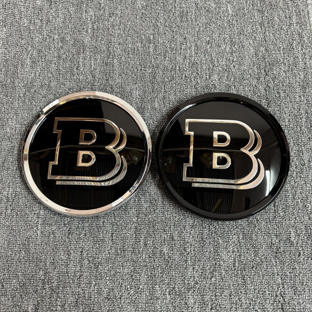 适用奔驰ABCEGLKGLCGLEGLSG级威霆改装巴博斯镜面中网标