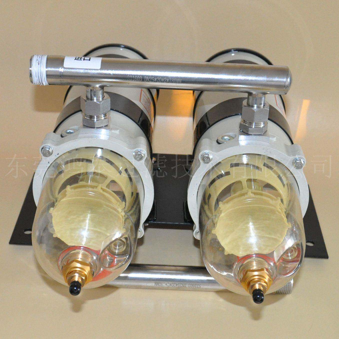 工程机械燃油水分离器双联带表1000FG751000FHX10751000FHX30