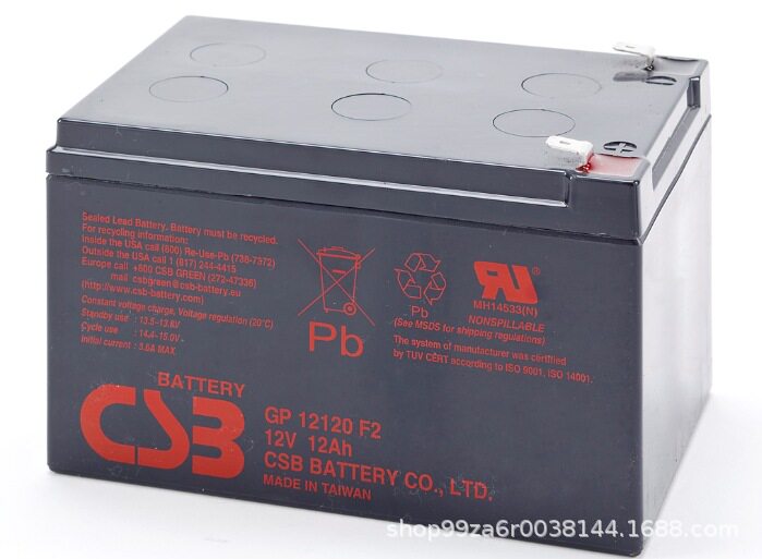CSB蓄电池GP12120F212V12AH密封免维护蓄电池直流屏储能UPS储
