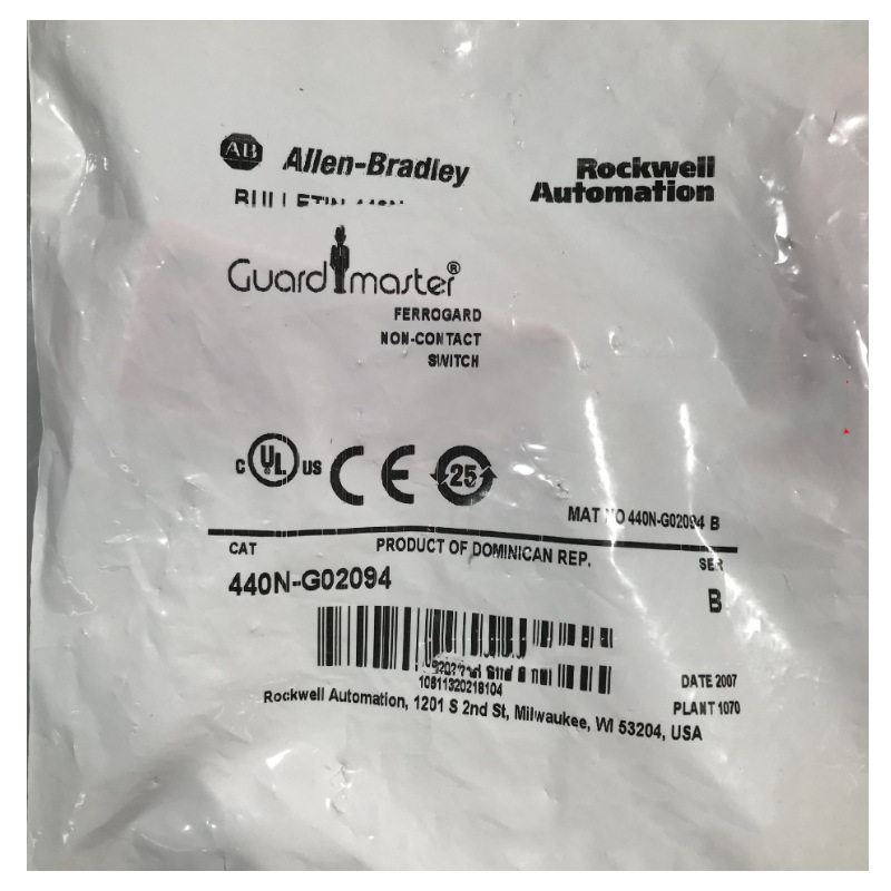 安全开关Allen-Bradley非接触式开关440N-G02002