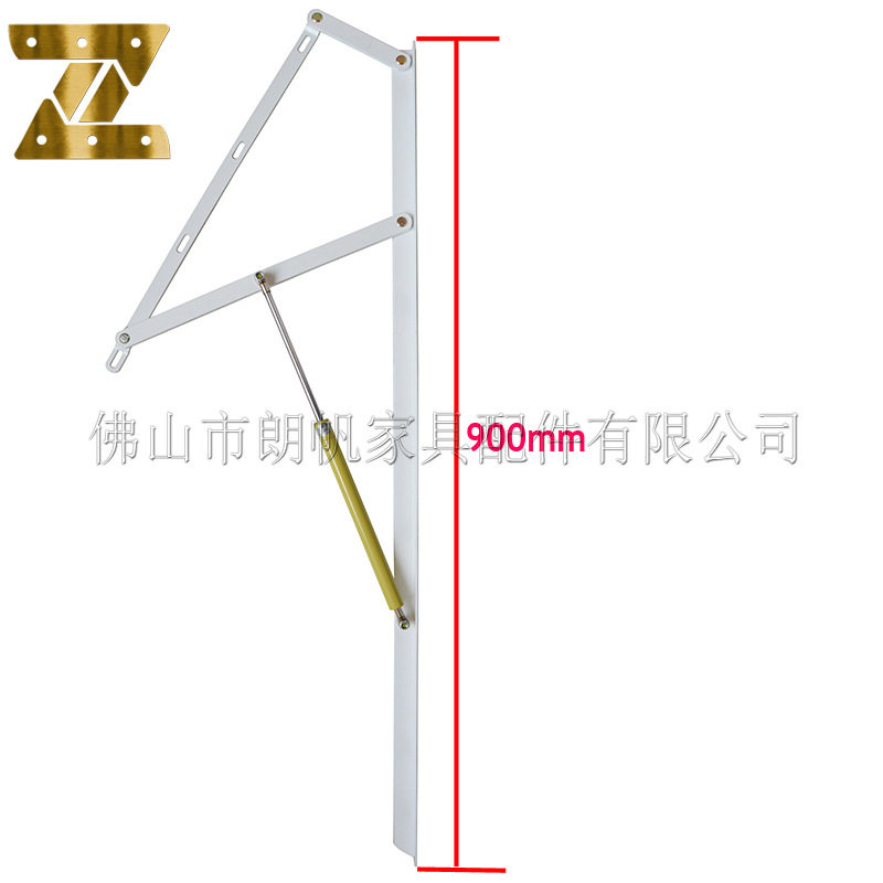 供应排骨架床用气动杆90厘米长床垫升降器节约空间家具五金配件