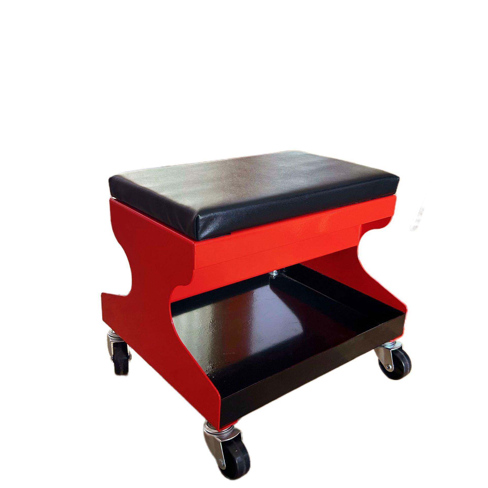 专业生产带工具盘通用型汽修凳多功能移动修车凳U型工具凳方凳