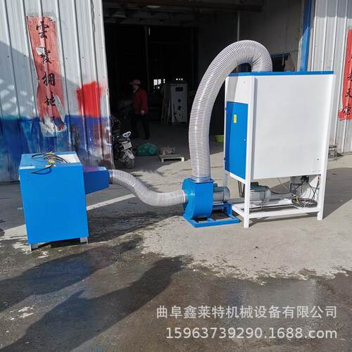 碎海绵填充机双头抱枕玩具填充机PP棉公仔棉开松机