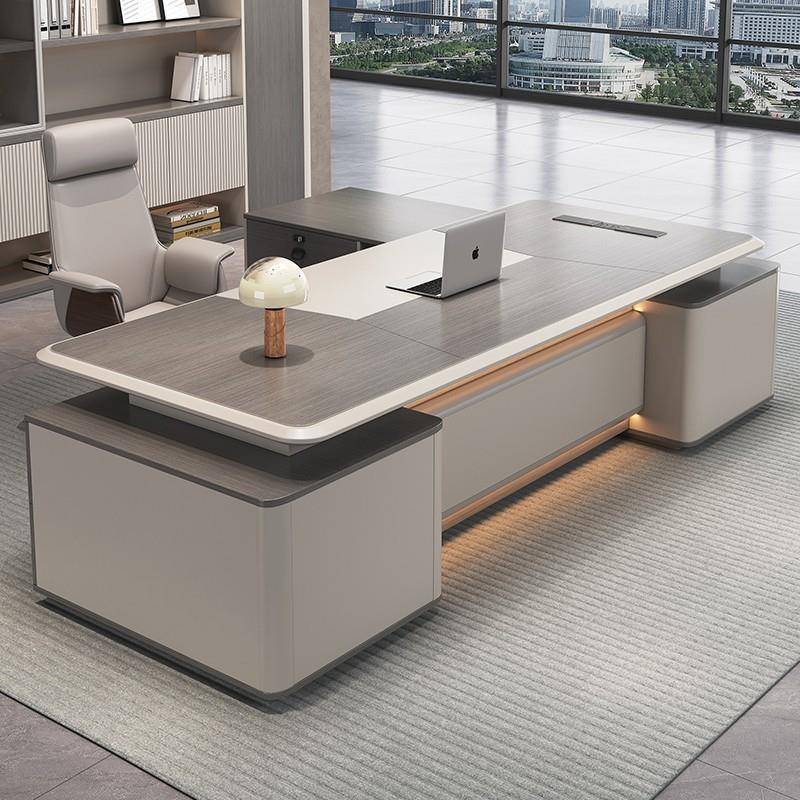 高档办公桌老板桌总裁桌经理大班台办公室主管董事长桌单人椅组合