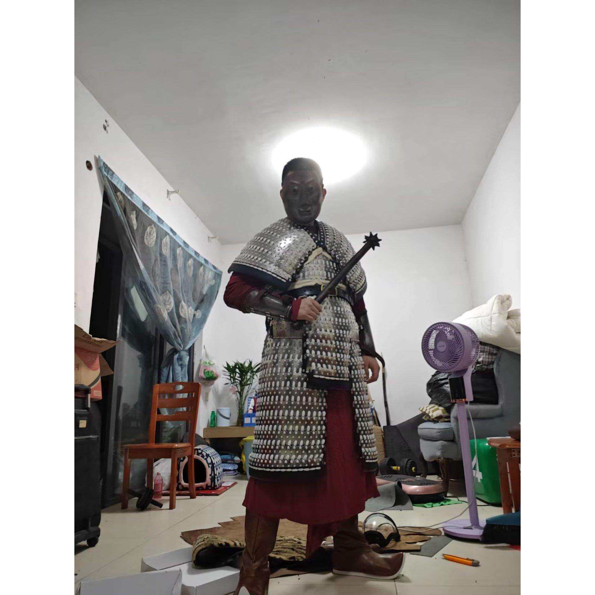 扎甲新人用步人甲铁浮屠扎甲甲胄汉甲盔甲cosplay道具