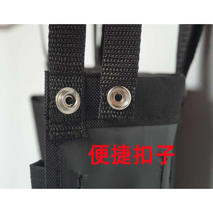 乐柏美黑色九格抹布袋酒店服务车挂袋保洁毛巾收纳袋工具分类布袋