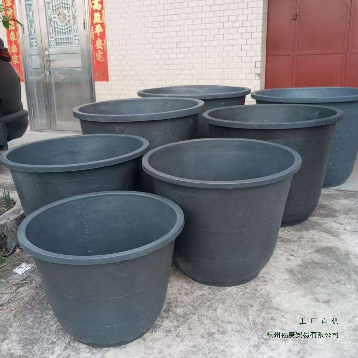 老式1200斤塑料大口储存水桶化工种植桶花盆工地用腌制桶加厚耐摔
