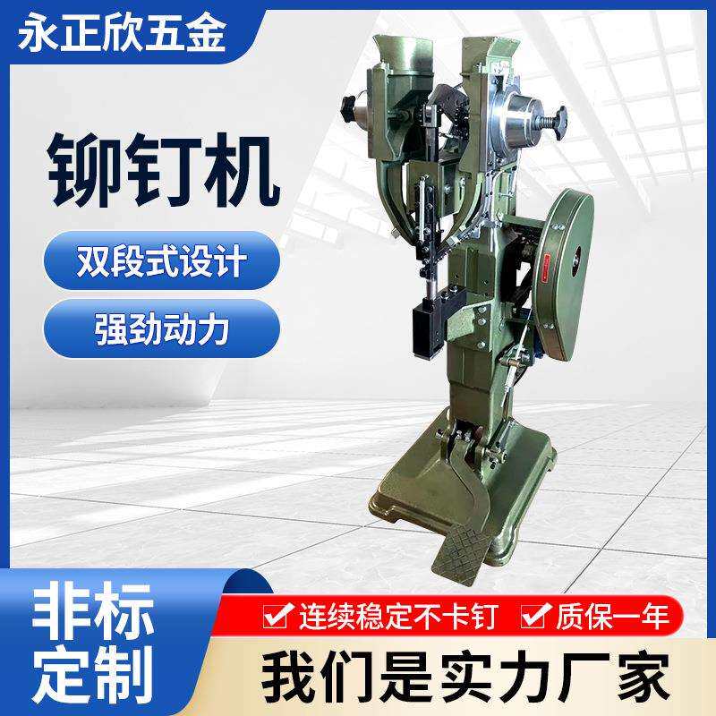 厂家生产五金件铆钉机自动万向轮打钉机家具大型长钉铆钉机