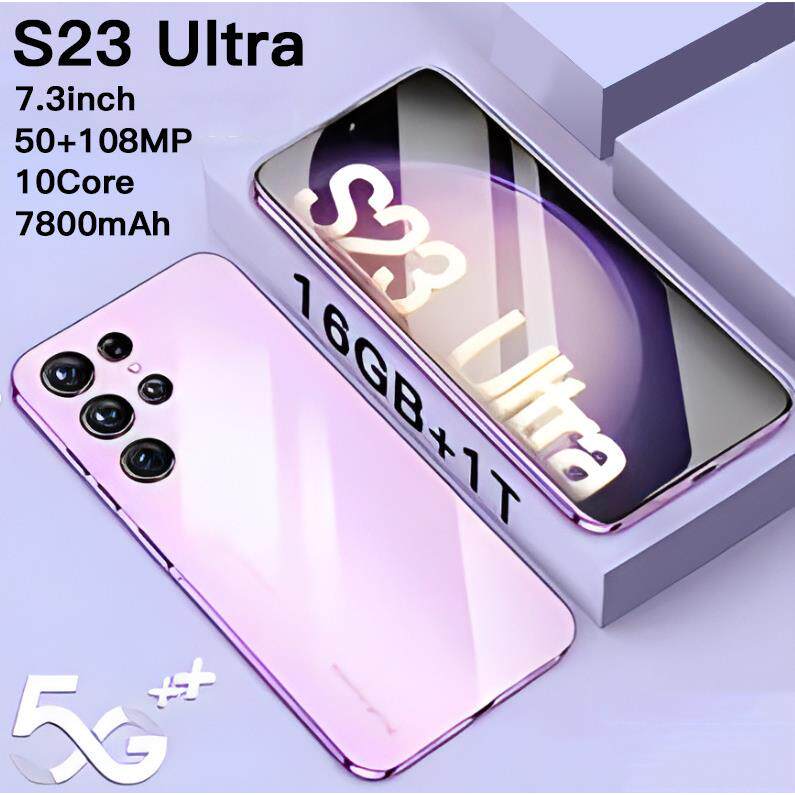 跨境手机S23+Ultra真4G安卓外贸7.3大屏800万像素16+1T智能