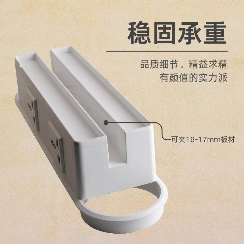 美式屏风托收纳盒过线孔屏风隔板夹办公桌挡板夹塑料屏风夹可调节