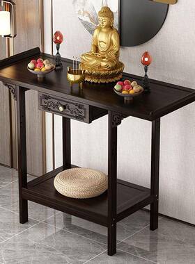 客厅玄关NOG柜爷式奉桌供桌佛新台中立柜神案台香火供桌中堂桌子