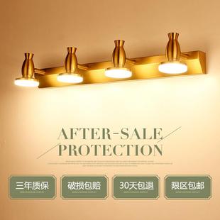 炬潮胜JQ6900新款 镜前灯l室ed3头壁灯卫生间浴灯复古金色防墙 美式