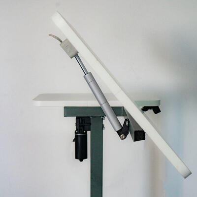 电动可转降桌架电771脑桌床支边升办公书桌升降办公桌边翻桌落地