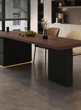 石墨烯餐桌岩板齐平台电发EKG热岛一体暖菜板带功磁炉多能储物吃