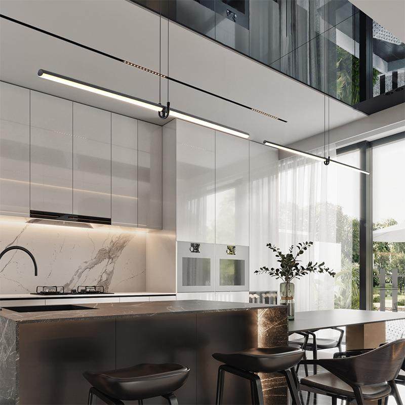 条一字直线吊灯简约现代吧台灯办长公线室条前台桌创意餐MD-Hy215,家装灯饰光源,智能吊灯,淘宝优惠券,粉丝福利购,淘宝优惠卷
