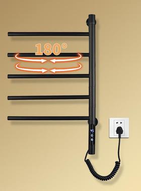 金百盛免打孔可转智能间烘干KYE卫生加热烘干电热浴架毛巾架巾旋