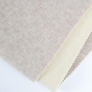 阿卡料EYL尔巴羊毛面混色长毛双面羊毛大衣布料桑蚕丝兔绒面料