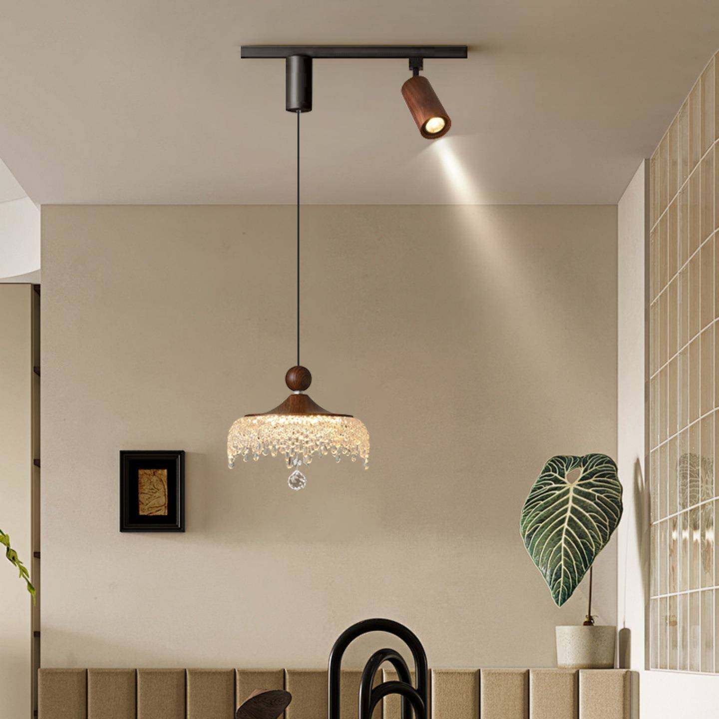 智能餐厅吊灯明装灯轨道法式复979古中古风现简代约饭厅餐桌灯吧,家装灯饰光源,智能吊灯,淘宝优惠券,粉丝福利购,淘宝优惠卷