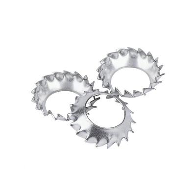 DN6798V明304不锈钢锥I形锯齿东锁紧垫片V型外漏IPE锯齿斗垫圈M3-