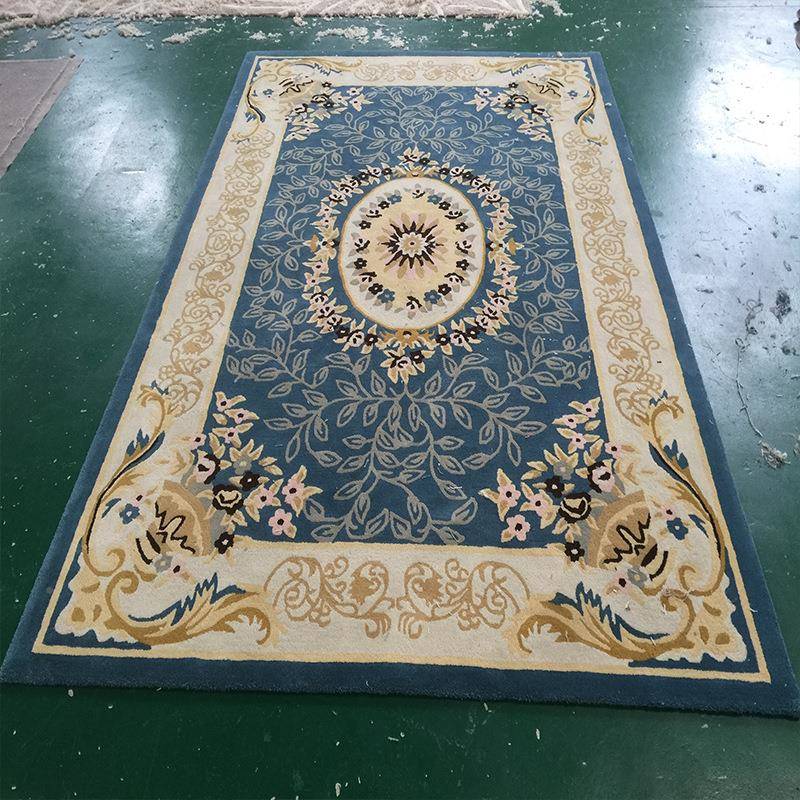 纯手工地毯设计意式轻毛奢现厅代客卧混室艺术地毯羊纺地JBL0098