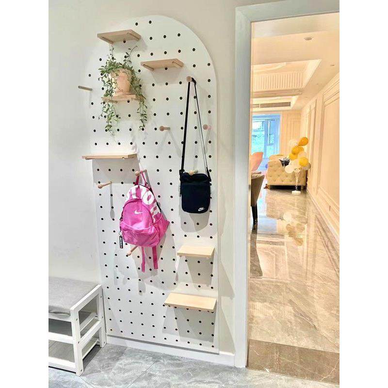 洞洞板墙收上置物架面实木工厂直发装饰墙展示架墙上隔板板纳入户,收纳整理,收纳洞洞板,淘宝优惠券,粉丝福利购,淘宝优惠卷