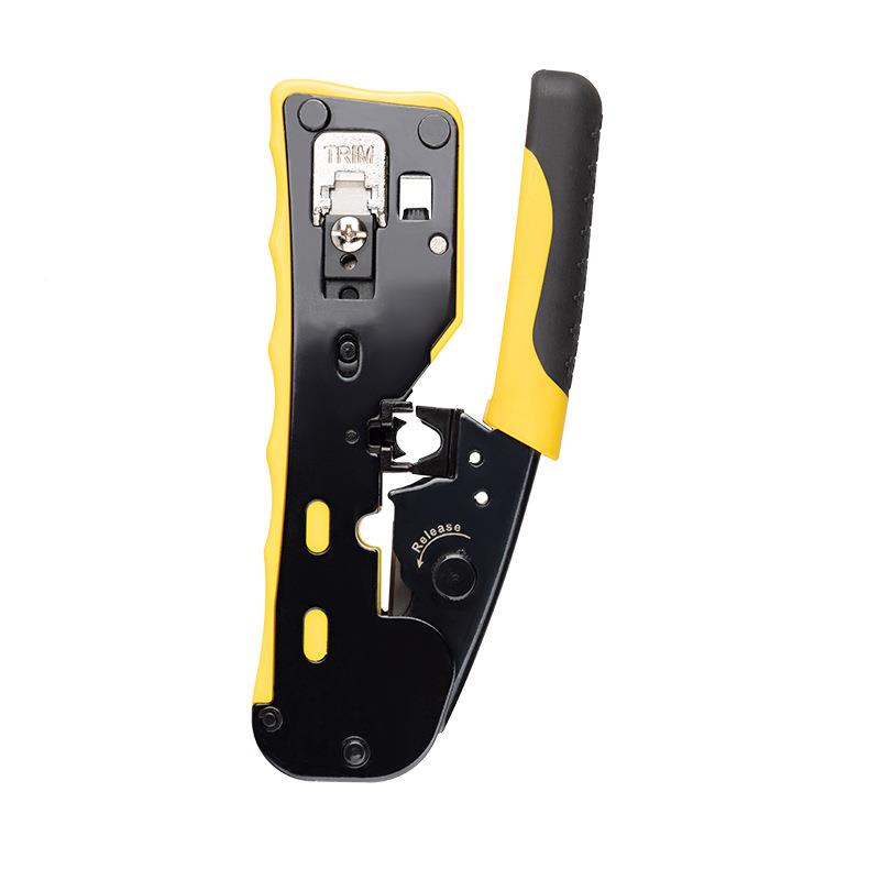 CA7超五类类七类能多功棘轮省T906力8P6P台式通孔六穿孔网线钳