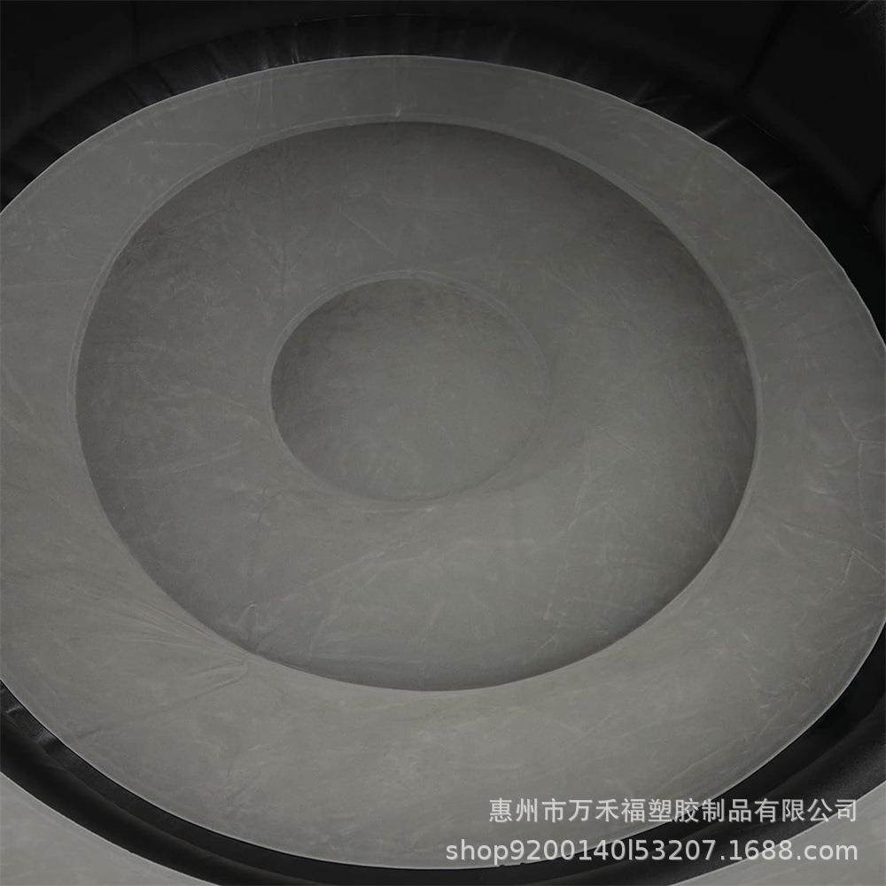 PV植C充气简约绒室家居充气内沙发03户外懒人沙发植绒便充气凳携子