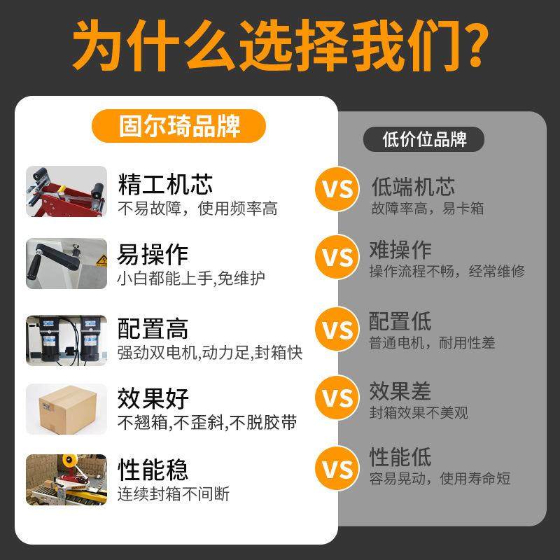 固尔琦全389自动十字工字型箱机快邮政纸箱封打胶带包机流递水线