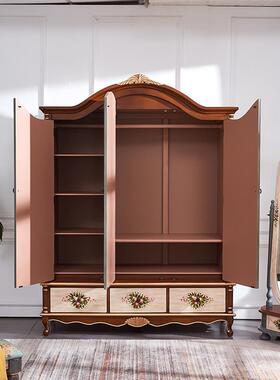 7K美木三门主卧衣柜衣实卧02277室4式门成人挂衣柜地中海复古田园