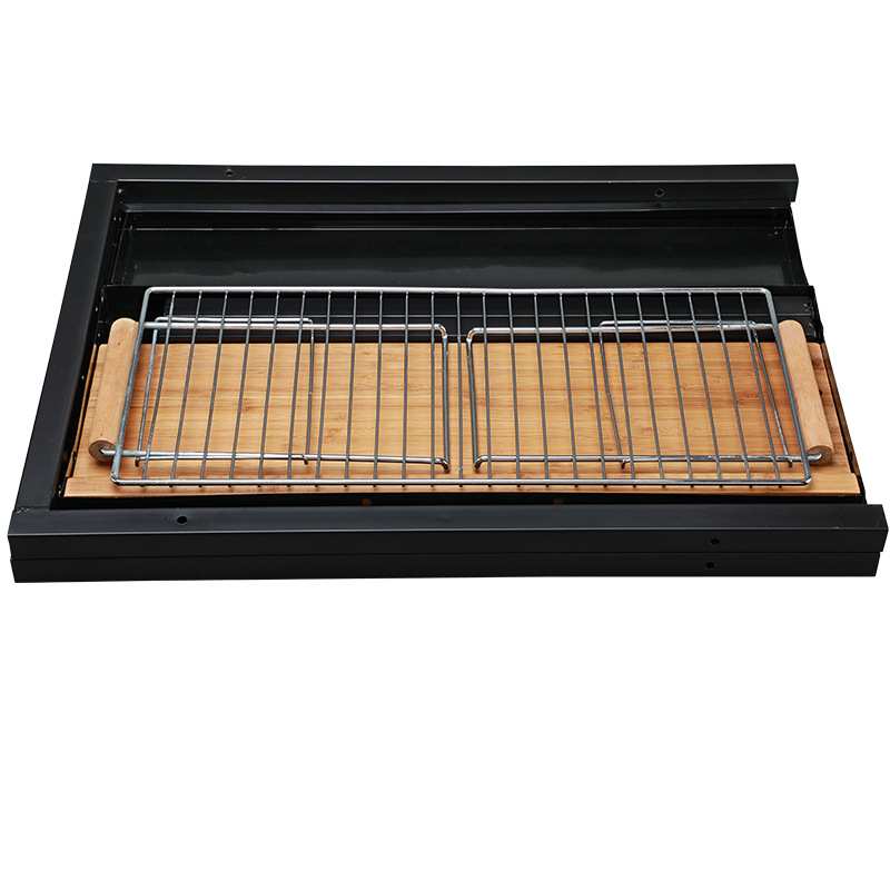 A732柜式烧烤炉户外BBQ Grill烧烤工具组合抽屉式烧烤炉烧烤架