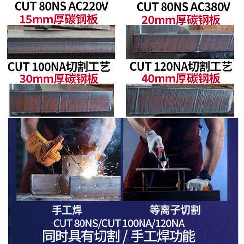 瑞凌等离子切割机CUT80/100/120NA内置气泵空气等离子切割机380V