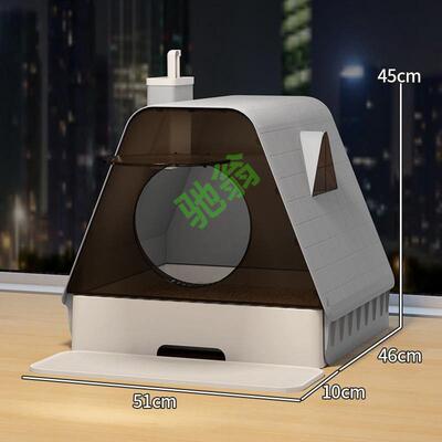 yut全封闭式猫砂盆超大号猫厕所豪华防溅防臭除臭抽屉式猫咪猫屋