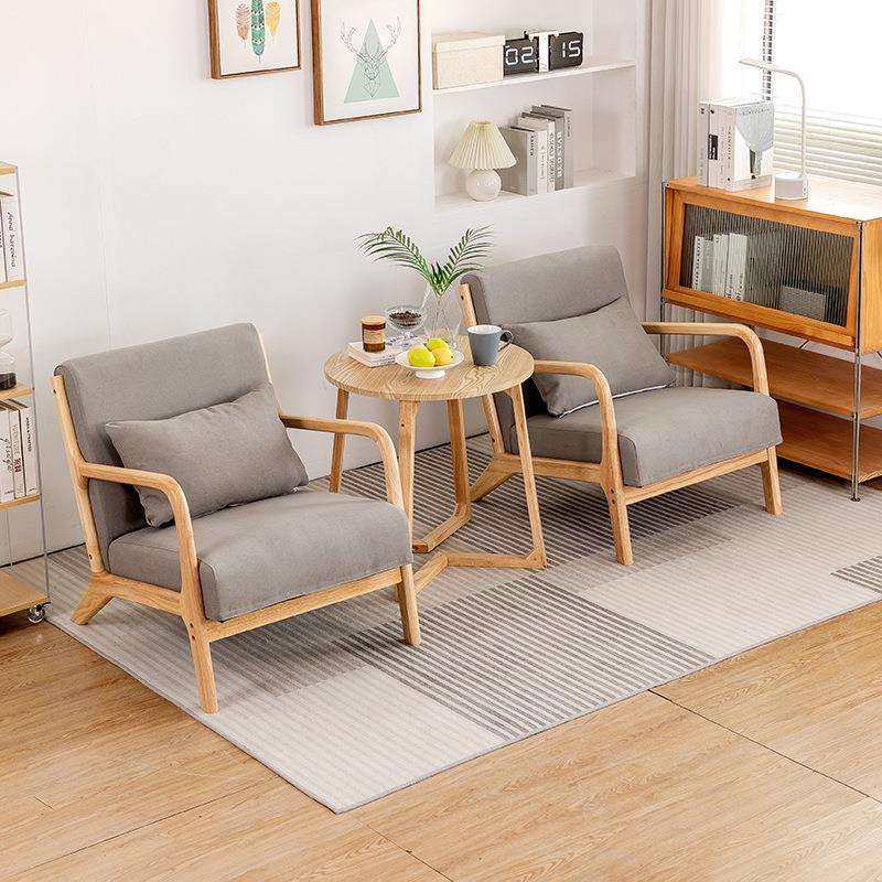 北欧小户型酒店阳台网红客厅家用卧室懒人休闲单人实木小沙发,电子元器件市场,其它元器件,淘宝优惠券,粉丝福利购,淘宝优惠卷