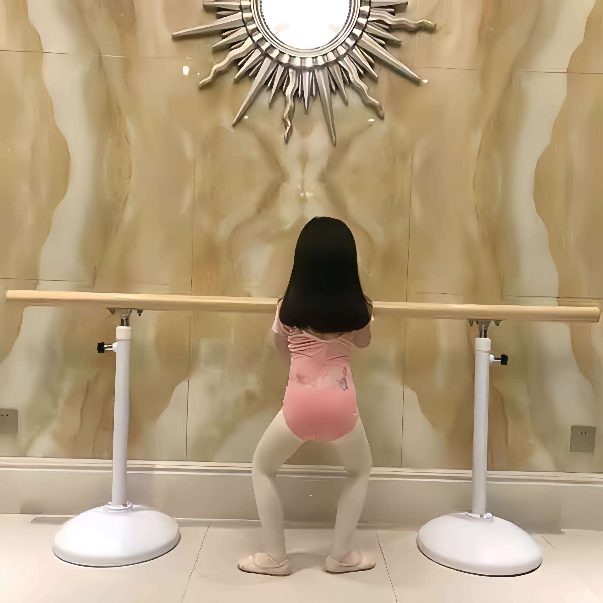 舞蹈把杆家用舞蹈室练功杆移动式压腿杆儿童成人升降式舞蹈把杆