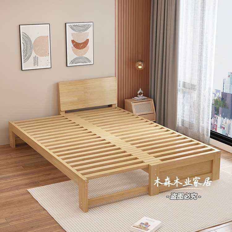 纯实木简约沙发榻榻米抽拉床多功能两用伸缩床午休小户型折叠rω