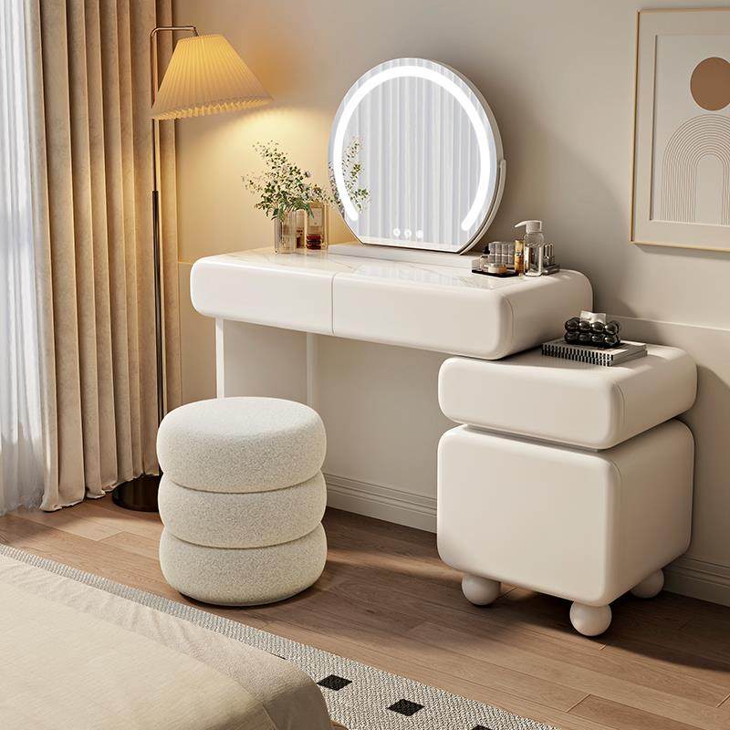 奶油风岩板梳妆台卧室现代简约2025新款轻奢小户型化妆桌斗柜一体,电子元器件市场,其它元器件,淘宝优惠券,粉丝福利购,淘宝优惠卷