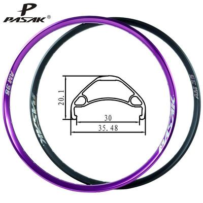 山地车圈自行车铝合金车圈2627.529er35MM宽XC轮圈城市越野铆钉