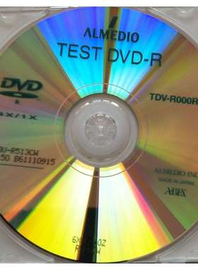 ABEX测试碟ABEXTDV-R512CWDVD-R偏芯测试碟