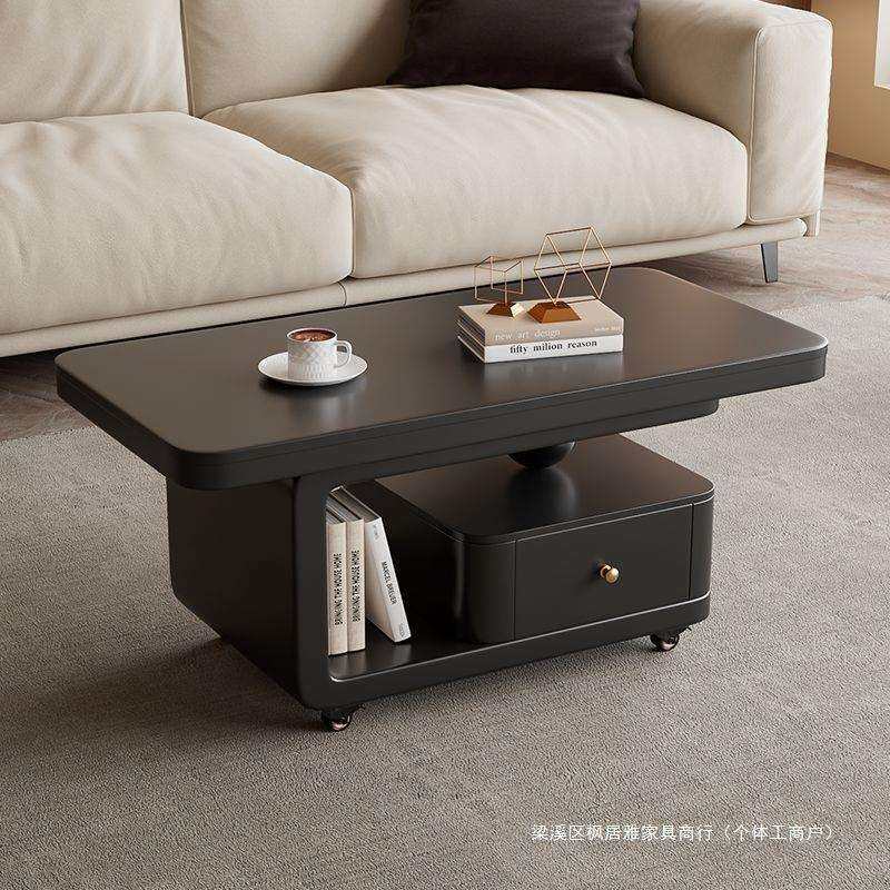 简约现代轻奢茶几长方形意式岩板移动推车家用客厅小户型高级茶桌,电子元器件市场,其它元器件,淘宝优惠券,粉丝福利购,淘宝优惠卷