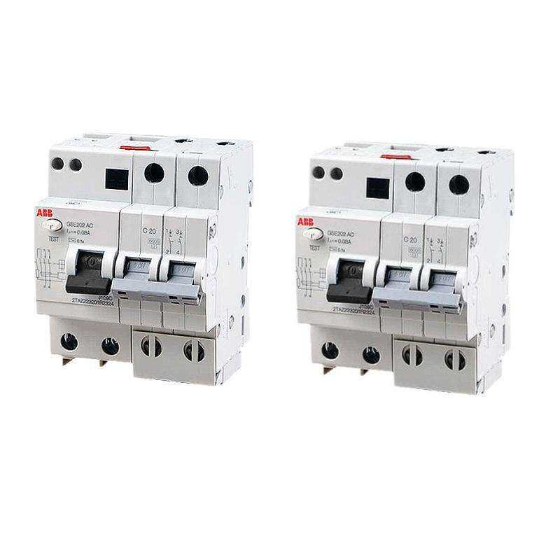 ABB现货漏电断路器GSE201AC-C6/0.03小型保护GSE201LA-C20/防漏电